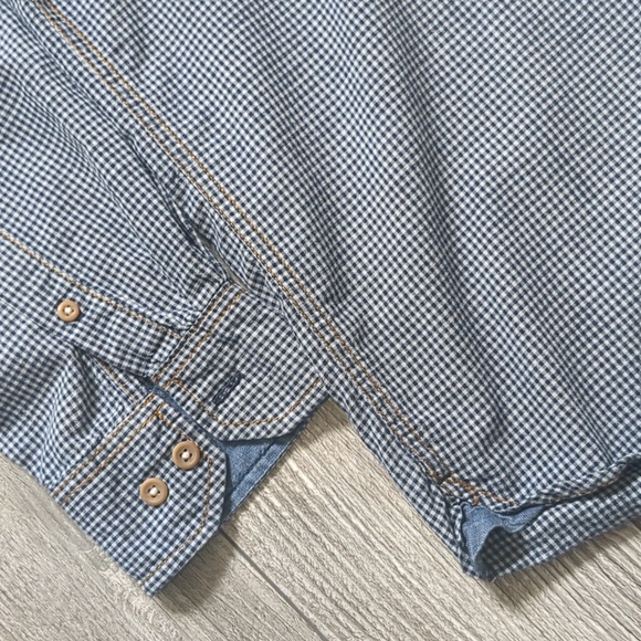 BOGO!! Britches Button Down Gingham Shirt L - Picture 3 of 6